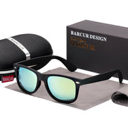 BARCUR Retro Glasses Men Sunglasses Vintage Fashion Classic Brand Glasses Women Sunglasses Unisex UV400 Oculos de sol