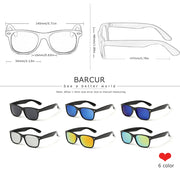 BARCUR Retro Glasses Men Sunglasses Vintage Fashion Classic Brand Glasses Women Sunglasses Unisex UV400 Oculos de sol