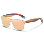 GM Color Skateboard Wooden Sunglasses Women Polarized Fashion Sun Glasses Original Wood Oculos de sol masculino