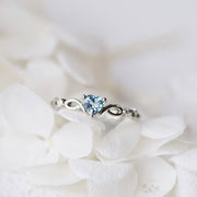 Huitan Simple Heart Ring For Women Female Cute Finger Rings Romantic Birthday Gift For Girlfriend Fashion Zircon Stone Jewelry