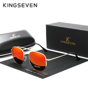 KINGSEVEN Men's Glasses Polarized Steampunk Round Sunglasses Men Retro Women Sun Glasses For Men Vintage Style