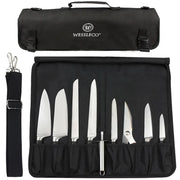 Portable Knife Roll Bag Oxford Multiple Pockets Kitchen Utensils Chef Storage Bag Camping Trip Carry Case Bag
