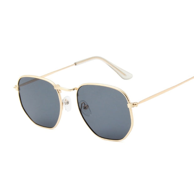 Fashion Polygon Sunglasses Woman/Man Brand Designer Sunglasses Female Candy Color Alloy Mirror Street Beat Oculos De Sol