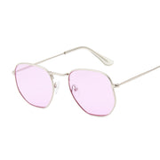 Fashion Polygon Sunglasses Woman/Man Brand Designer Sunglasses Female Candy Color Alloy Mirror Street Beat Oculos De Sol