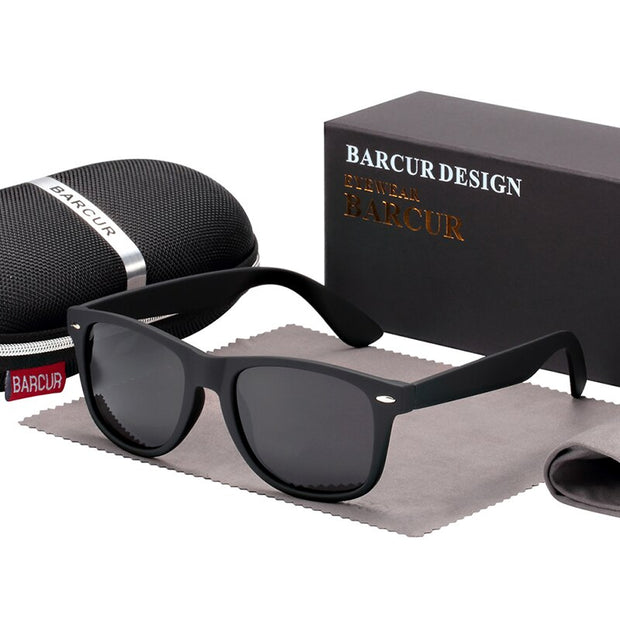 BARCUR Retro Glasses Men Sunglasses Vintage Fashion Classic Brand Glasses Women Sunglasses Unisex UV400 Oculos de sol