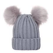Mother Kids Winter Hats for Baby Girl Boy Bobble Hat Kids Cap for Children Pompom Baby Beanie Infant Bonnet Accessories 0-3Y