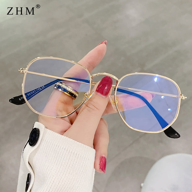 Sunglasses Men Square Metal Frame Pilot Mirror Women Luxury Eyewear