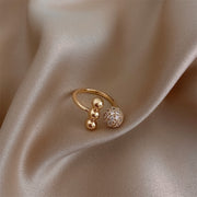 New Zircon Circle Open Ring For Woman Sexy Finger Accessories Fashion Jewelry Wedding Unusual Rings