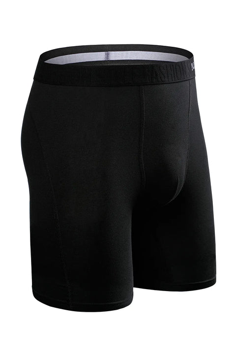 Bóxer de pierna larga para hombre, ropa interior para hombre, calzoncillos Erkek de algodón Natural, Boxer Sexy de marca superior, ropa interior suave