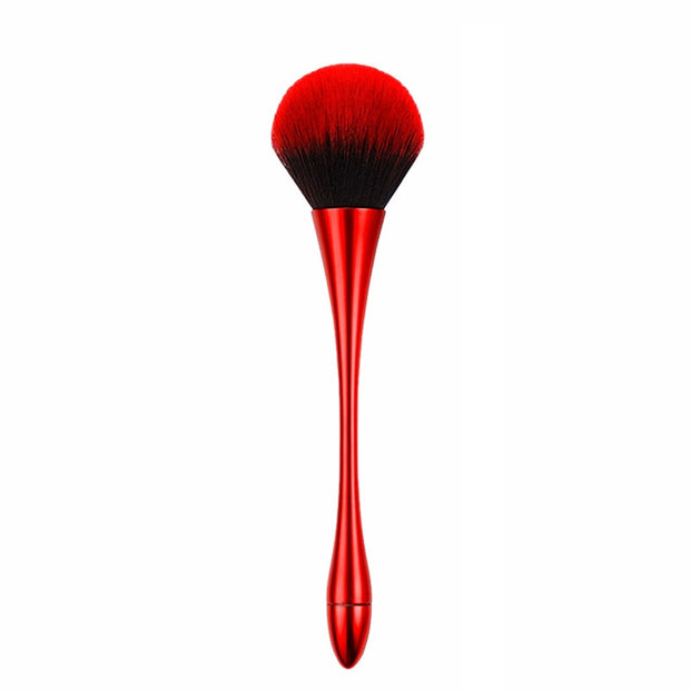Brocha para colorete en polvo de oro rosa, brocha de maquillaje profesional, cosmética grande para rostro, cosmética facial, brocha colorete, herramienta de maquillaje