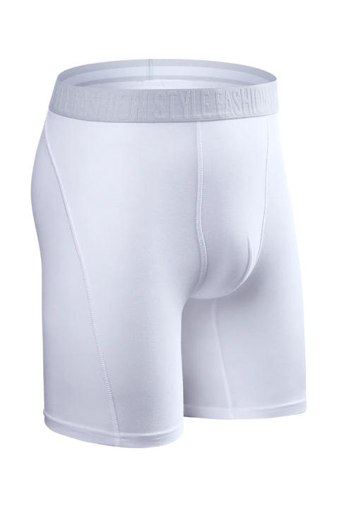 Bóxer de pierna larga para hombre, ropa interior para hombre, calzoncillos Erkek de algodón Natural, Boxer Sexy de marca superior, ropa interior suave