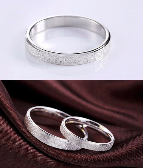 Real Certified Tibetan Silver Ring Frosted Top Quality Allergy Free Jewelry