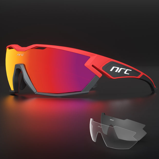 NRC P-Ride Photochromic Glasses man Mountain Bike Sport Cycling Sunglasses MTB