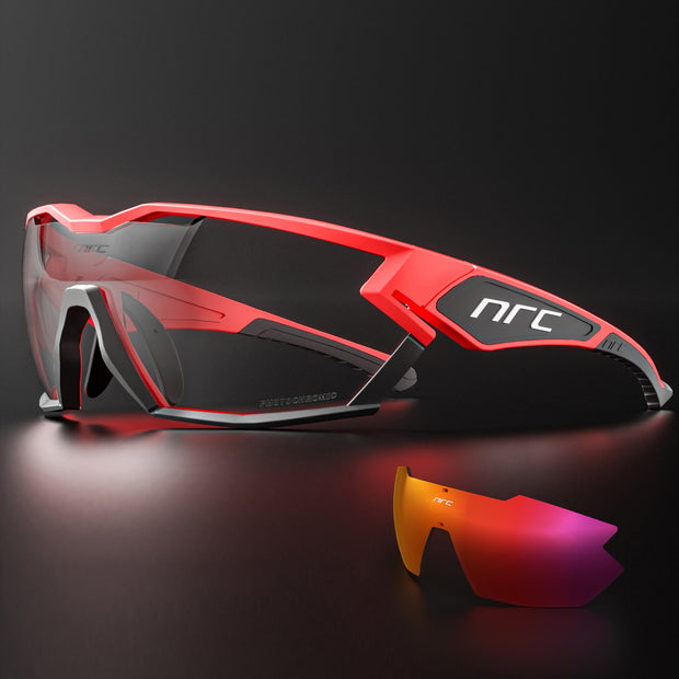 NRC P-Ride Photochromic Glasses man Mountain Bike Sport Cycling Sunglasses MTB