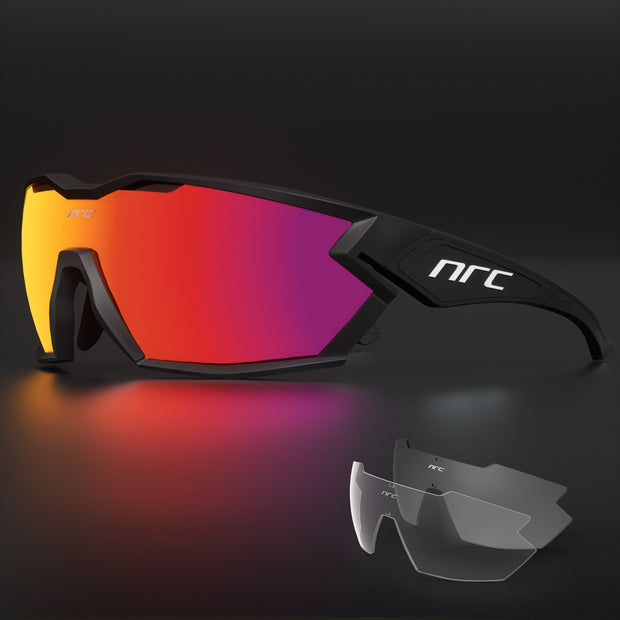 NRC P-Ride Photochromic Glasses man Mountain Bike Sport Cycling Sunglasses MTB