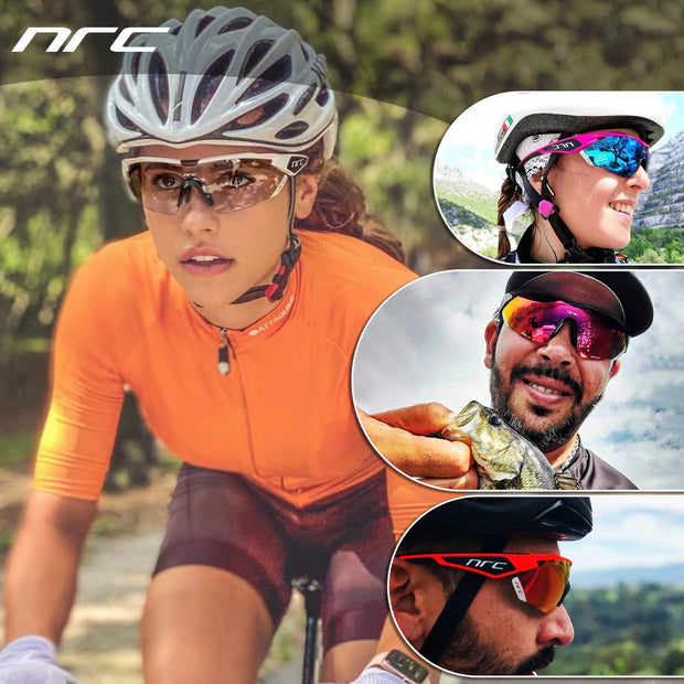 NRC P-Ride Photochromic Glasses man Mountain Bike Sport Cycling Sunglasses MTB