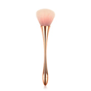 Brocha para colorete en polvo de oro rosa, brocha de maquillaje profesional, cosmética grande para rostro, cosmética facial, brocha colorete, herramienta de maquillaje