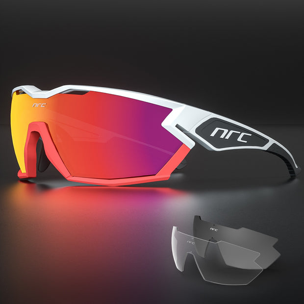NRC P-Ride Photochromic Glasses man Mountain Bike Sport Cycling Sunglasses MTB