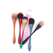 Brocha para colorete en polvo de oro rosa, brocha de maquillaje profesional, cosmética grande para rostro, cosmética facial, brocha colorete, herramienta de maquillaje