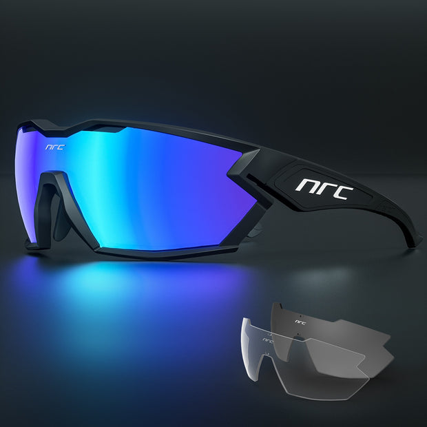 NRC P-Ride Photochromic Glasses man Mountain Bike Sport Cycling Sunglasses MTB