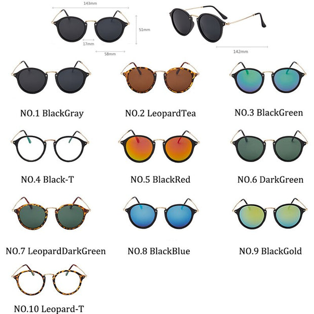 Fashion Sunglasses Brand Designer For Women Mirror