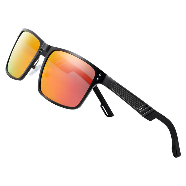 BARCUR Aluminium Magnesium Sunglasses Square Men Sunglasses Polarized Male Sun glasses Women  Sport Eyewear Oculos de sol