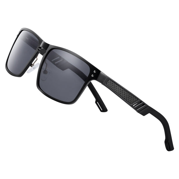 BARCUR Aluminium Magnesium Sunglasses Square Men Sunglasses Polarized Male Sun glasses Women  Sport Eyewear Oculos de sol