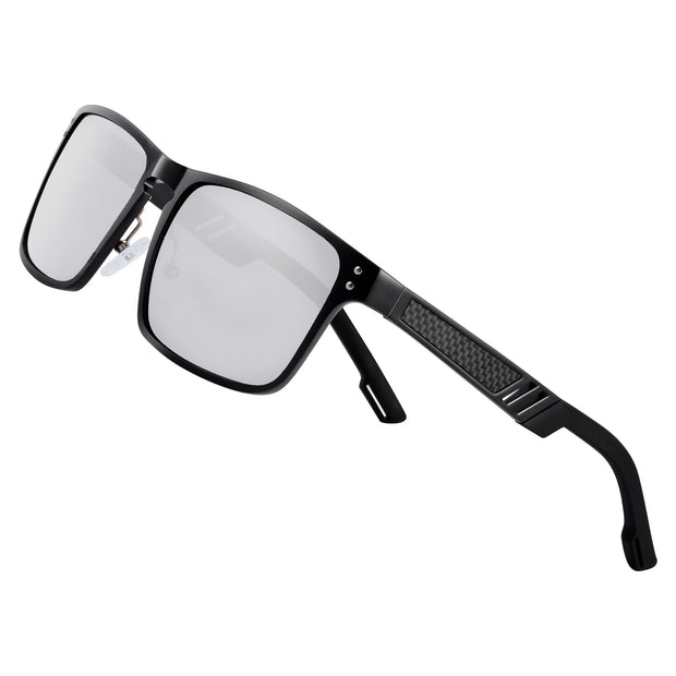 BARCUR Aluminium Magnesium Sunglasses Square Men Sunglasses Polarized Male Sun glasses Women  Sport Eyewear Oculos de sol