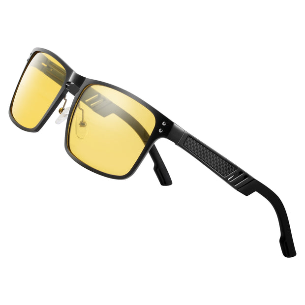 BARCUR Aluminium Magnesium Sunglasses Square Men Sunglasses Polarized Male Sun glasses Women  Sport Eyewear Oculos de sol
