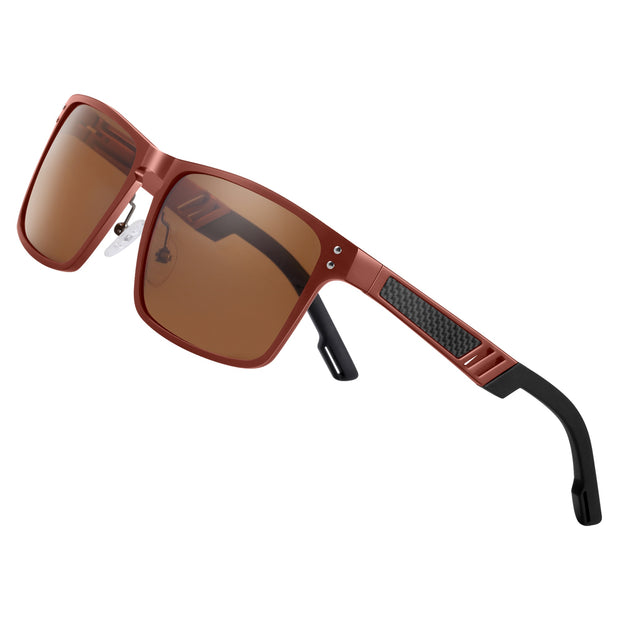 BARCUR Aluminium Magnesium Sunglasses Square Men Sunglasses Polarized Male Sun glasses Women  Sport Eyewear Oculos de sol