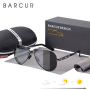BARCUR Photochromic Polarized Sun glasses for Men Sunglasses Fishing Hiking Eyewear Oculos Gafas De Sol