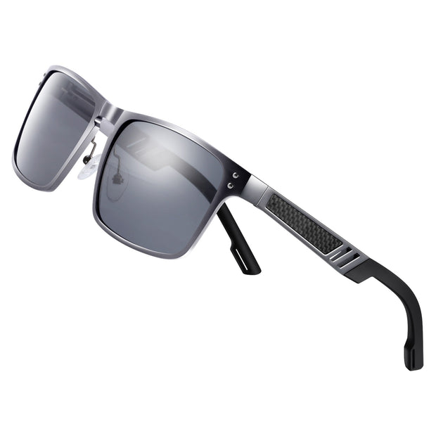 BARCUR Aluminium Magnesium Sunglasses Square Men Sunglasses Polarized Male Sun glasses Women  Sport Eyewear Oculos de sol