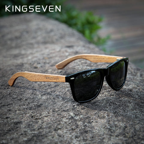 New Black Walnut Sunglasses Wood Polarized  Men's Handmade UV400 Protection With Wooden Box