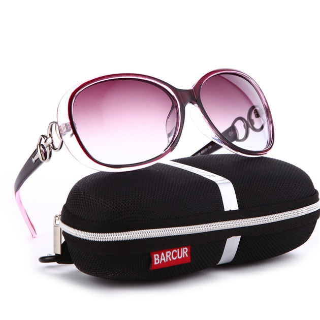 BARCUR New Polarized Sunglasses Women Brand Designer Female Sunglass V ...