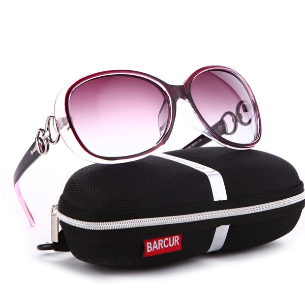BARCUR New Polarized Sunglasses Women Brand Designer Female Sunglass Vintage Sun Glasses gafas oculos de sol masculino